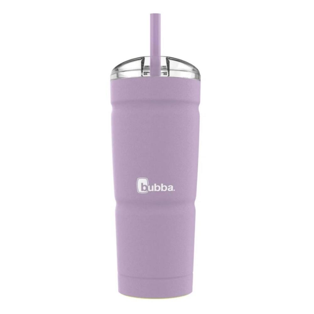 Bubba Envy-S Lavender 24oz Stainless Steel Tumbler w/ Straw Yellow Non-Slip Mat
